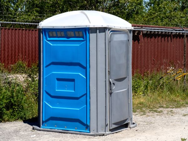 Freshly serviced and sanitized porta potty unit in Newark and North Jersey